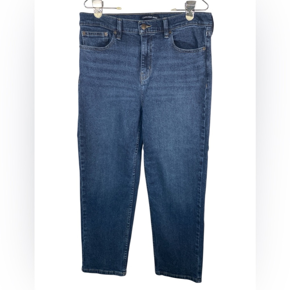 Calvin Klein Women's Dark Blue Straight Leg Jeans